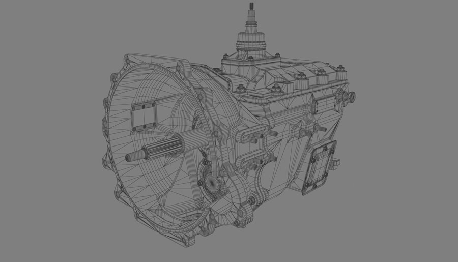 Gear Box 3D Animation